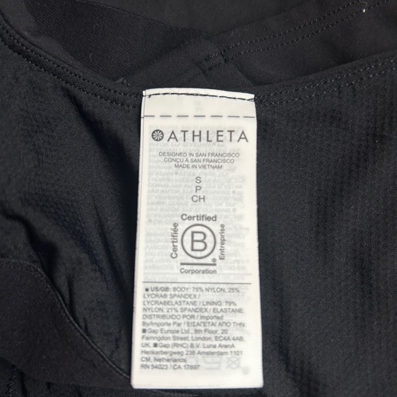 Black Athleta Crop Top - Picture 3 of 3